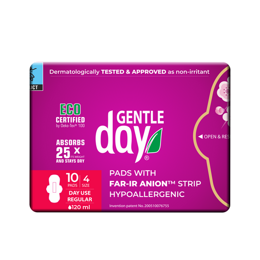 Gentle Day ekologiski hipoalerginiai dieniniai paketai su anijonų juostele