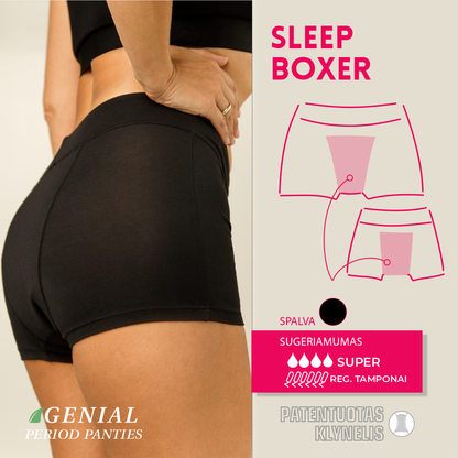 Menstruacinės kelnaitės miegui Boxer