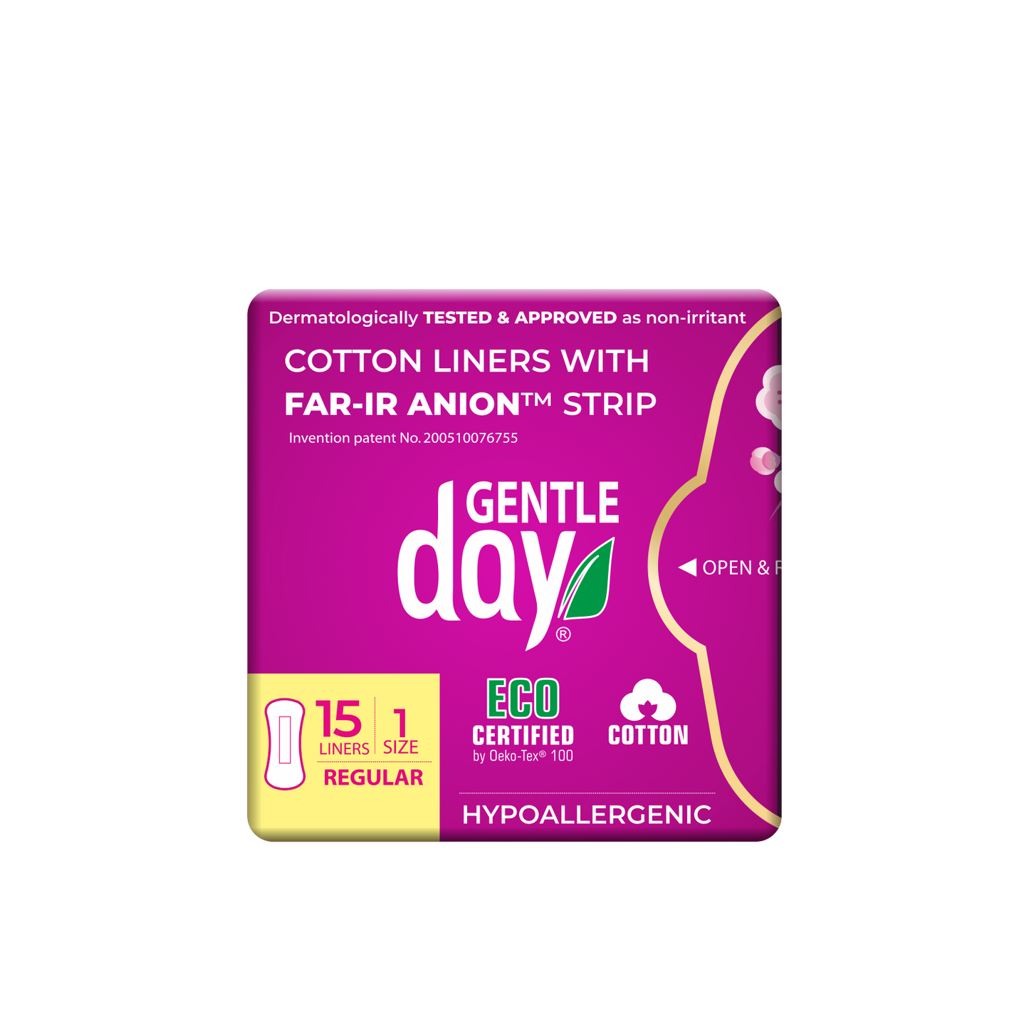 Gentle Day ekologiskos medvilnes hipoalerginiai iklotai su anijonų juostele kelionine pakuote