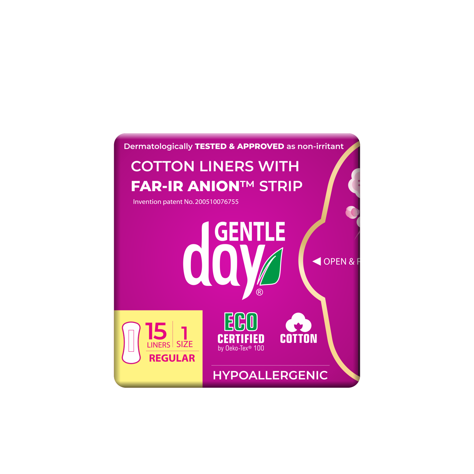 Gentle Day ekologiskos medvilnes hipoalerginiai iklotai su anijonų juostele kelionine pakuote