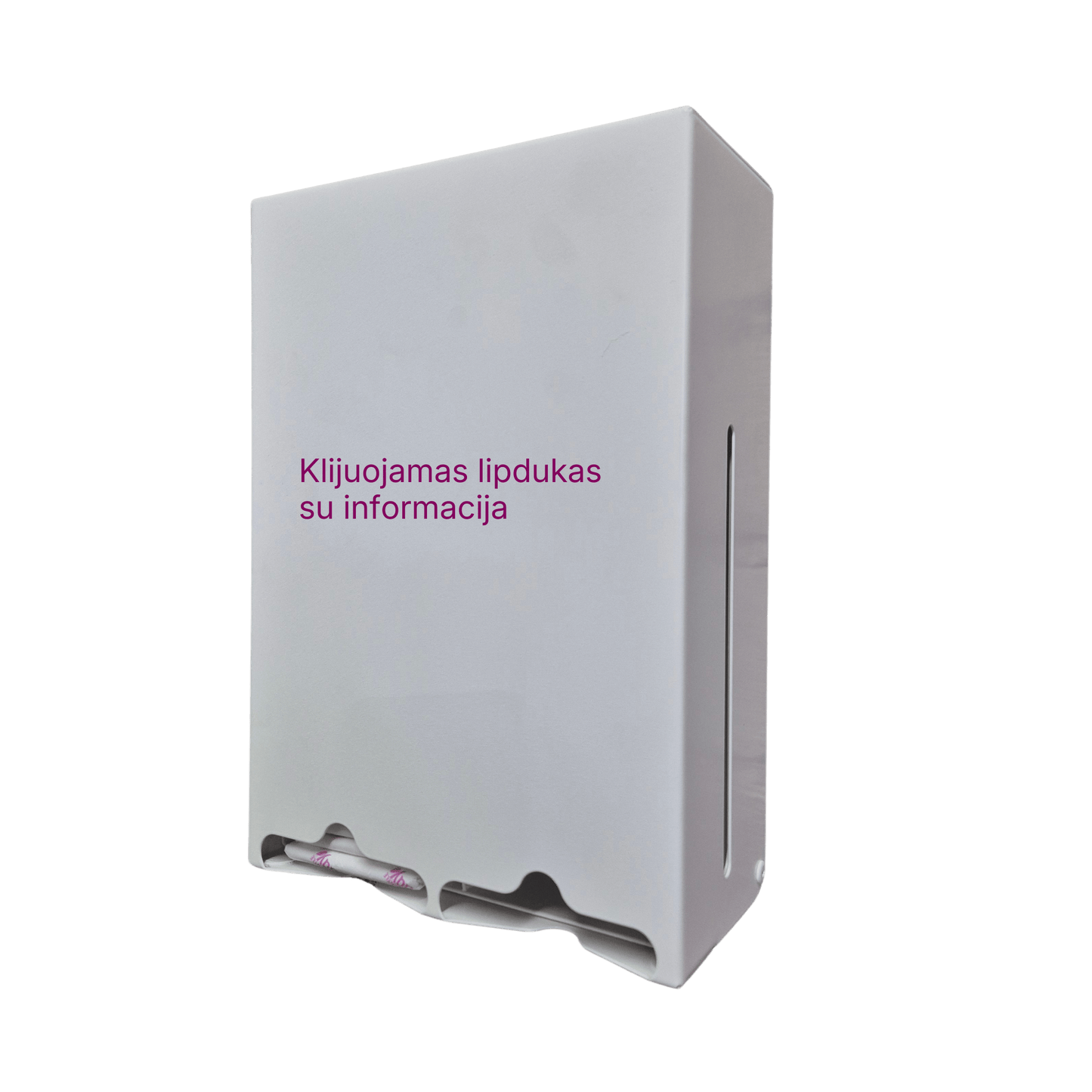 Metalinis įklotų skirstytuvas su užraktu